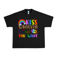 Black kiss whoever the fuck you want Urban Heavy Tee - LillyAllenDesigns