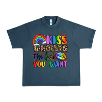 Midnight Navy kiss whoever the fuck you want Urban Heavy Tee - LillyAllenDesigns