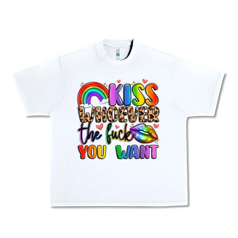 Kiss Whoever The Fuck You Want Urban Heavy Tee by LillyAllenDesigns | Teevron