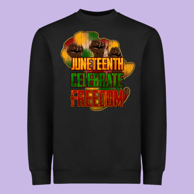 Juneteenth Celebrate Freedom Heavyweight Sweatshirt Designed By Nancycooperartshop