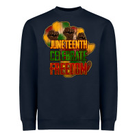 Navy juneteenth celebrate freedom Heavyweight Sweatshirt - NancyCooperArtShop