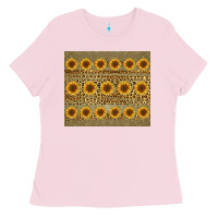 Bubblegum Pink leopard glitter sunflower tumbler Ladies Tee - Jasminsmagicworld