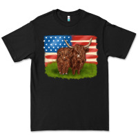 Black American cows Premium Tee - MaliasSmallBusiness