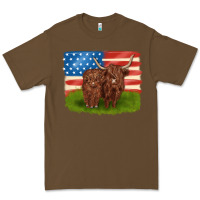 Cacao American cows Premium Tee - MaliasSmallBusiness