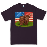 Plum American cows Premium Tee - MaliasSmallBusiness