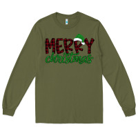 Army Green Merry Christmas Long Sleeve Tee - Bettercallsaul