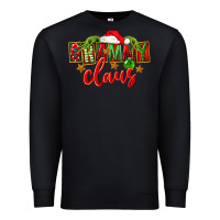 Black Christmas Grammy Claus Mother's Day Premium Sweatshirt - FaDigitalArtStudio