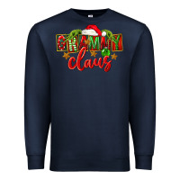 Navy Christmas Grammy Claus Mother's Day Premium Sweatshirt - FaDigitalArtStudio