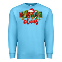 Ocean Blue Christmas Grammy Claus Mother's Day Premium Sweatshirt - FaDigitalArtStudio