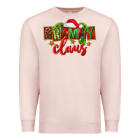 Pale Pink Christmas Grammy Claus Mother's Day Premium Sweatshirt - FaDigitalArtStudio