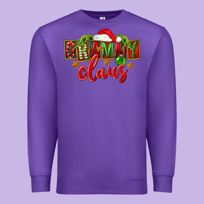 Christmas Grammy Claus Mother's Day Premium Sweatshirt Designed By Fadigitalartstudio