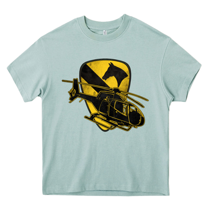 1st Cavalry Division Chopper Helicopter Air Cav Heavy Core Tee by Jasminsmagicworld | Teevron