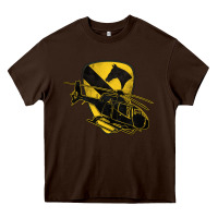 Chocolate Brown 1st cavalry division chopper helicopter air cav Heavy Core Tee - Jasminsmagicworld