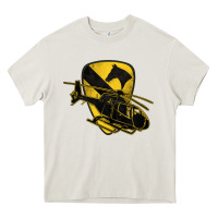 Cream 1st cavalry division chopper helicopter air cav Heavy Core Tee - Jasminsmagicworld