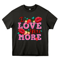 Asphalt i love you more with lips and strawberry Heavy Core Tee - AdoDesignShop