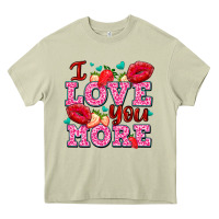 Mossy i love you more with lips and strawberry Heavy Core Tee - AdoDesignShop
