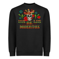 Black Dia De Los Muertos Heavyweight Sweatshirt - texasbilliewilder