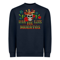 Navy Dia De Los Muertos Heavyweight Sweatshirt - texasbilliewilder