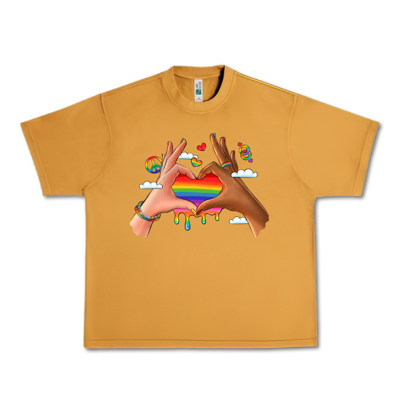 Lgbtq Pride Hands Urban Heavy Tee by LillyAllenDesigns | Teevron