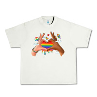 Pistachio lgbtq pride hands Urban Heavy Tee - LillyAllenDesigns