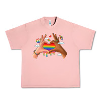 Salmon lgbtq pride hands Urban Heavy Tee - LillyAllenDesigns