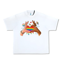 White lgbtq pride hands Urban Heavy Tee - LillyAllenDesigns