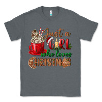 Charcoal Heather just a girl who loves christmas Classic Tee - BundleAndBundleShop