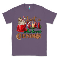 Lavender just a girl who loves christmas Classic Tee - BundleAndBundleShop