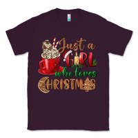 Plum just a girl who loves christmas Classic Tee - BundleAndBundleShop
