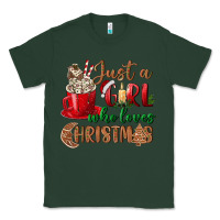 Sports Green just a girl who loves christmas Classic Tee - BundleAndBundleShop