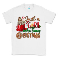 White just a girl who loves christmas Classic Tee - BundleAndBundleShop