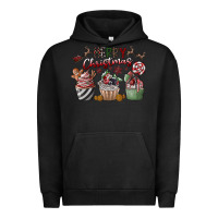 Pigment Black Merry Christmas Urban Hoodie - CowhideDigitalArt