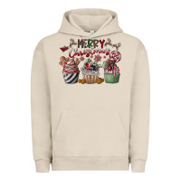 Pigment French Oak Merry Christmas Urban Hoodie - CowhideDigitalArt