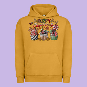 Merry Christmas Urban Hoodie Designed By Cowhidedigitalart