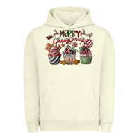 Pigment Pistachio Merry Christmas Urban Hoodie - CowhideDigitalArt