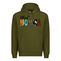 Army Green Blessed Momma Premium Hoodie - CowCowDesign