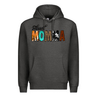 Charcoal Heather Blessed Momma Premium Hoodie - CowCowDesign