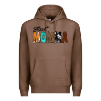 Chestnut Blessed Momma Premium Hoodie - CowCowDesign