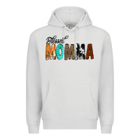 Dove Grey Blessed Momma Premium Hoodie - CowCowDesign