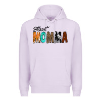 Lilac Blessed Momma Premium Hoodie - CowCowDesign