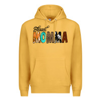 Mustard Blessed Momma Premium Hoodie - CowCowDesign
