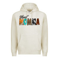 Oatmeal Heather Blessed Momma Premium Hoodie - CowCowDesign