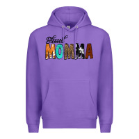 Purple Blessed Momma Premium Hoodie - CowCowDesign