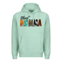 Seafoam Blessed Momma Premium Hoodie - CowCowDesign