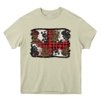 Christmas Red Plaid Background Heavy Core Tee | Teevron