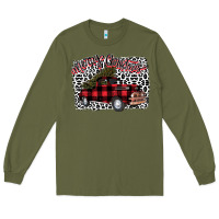 Army Green Merry Christmas Truck Long Sleeve Tee - Bettercallsaul