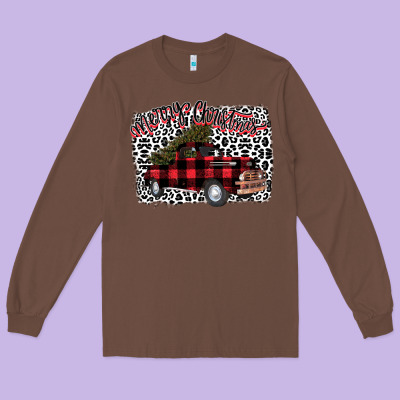 Merry Christmas Truck Long Sleeve Tee Designed By Bettercallsaul