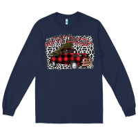 Navy Merry Christmas Truck Long Sleeve Tee - Bettercallsaul