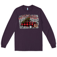 Plum Merry Christmas Truck Long Sleeve Tee - Bettercallsaul