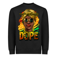 Black unapologetically dope afro Heavyweight Sweatshirt - NancyCooperArtShop